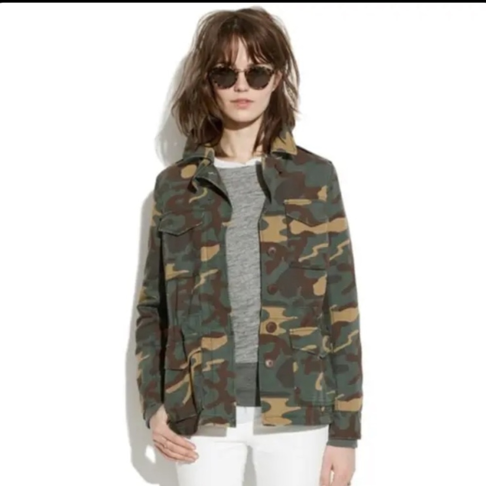 Madewell like new Outbound Camo Jacket, XS, A8307